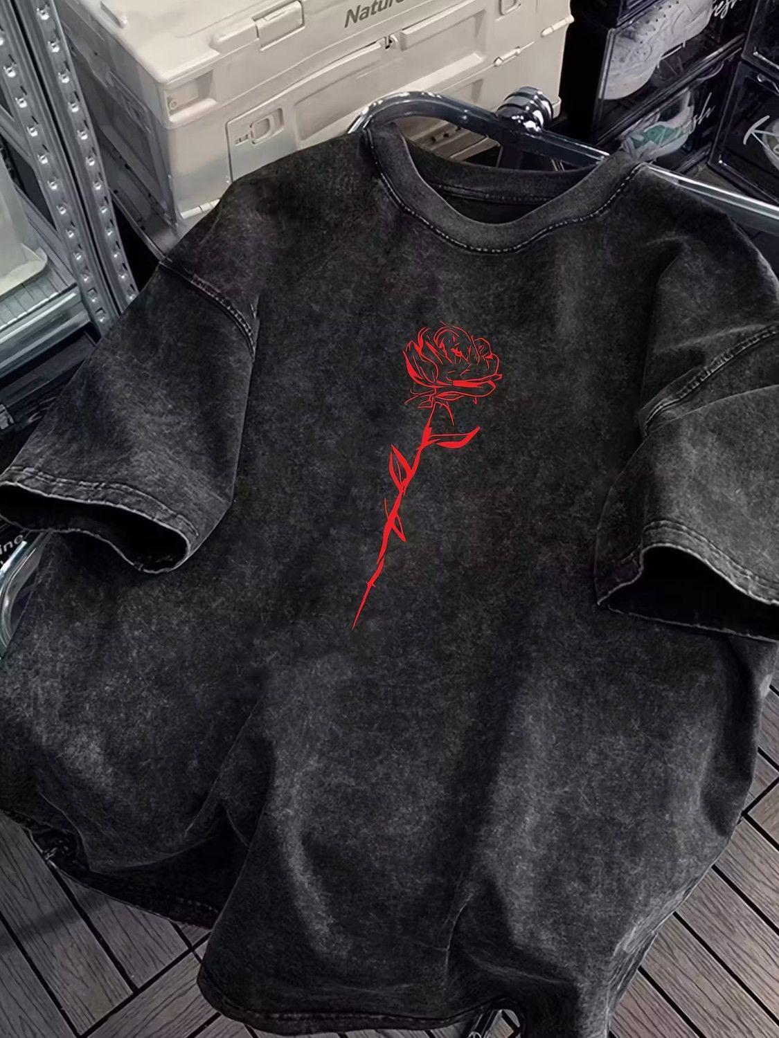 Summer Retro 100% Cotton 220g Unisex Short Sleeve T-shirt - Trendy Streetwear 3XL