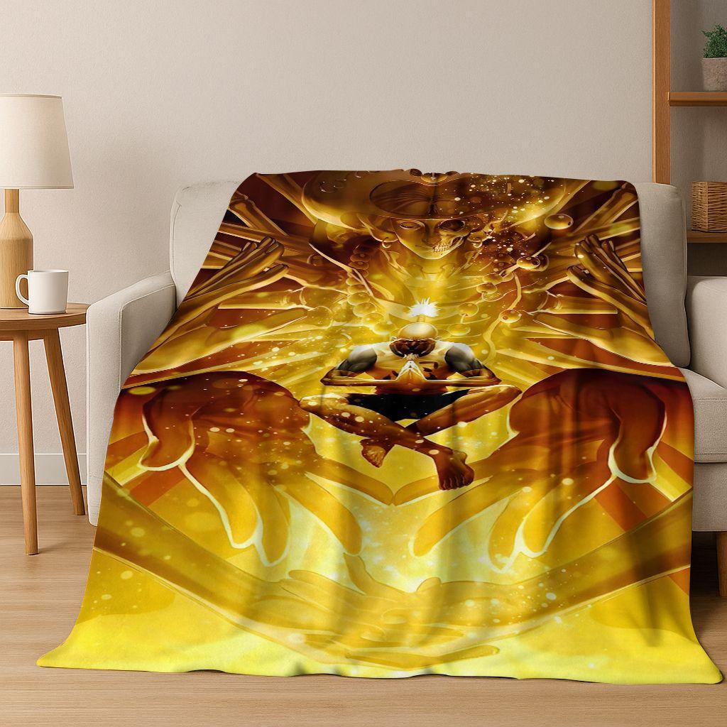 Anime HUNTER X HUNTER HXH Gon Freecss Killua Cartoon Flannel Blanket,Cozy Soft Throw Blanket for Home Bedroom Bed Sofa Cover Kid