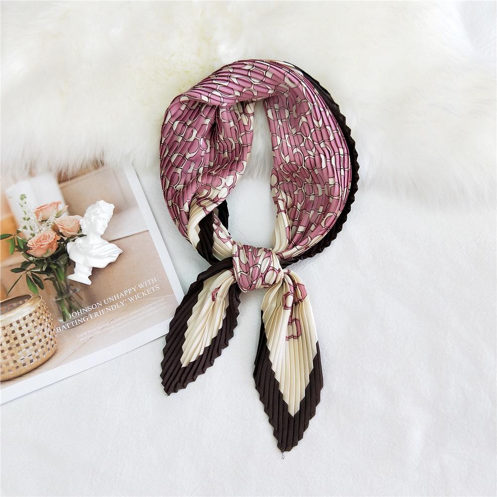 Fashion Decoration Scarf Hairband Tie Hair 70 Small Square Scarf Silk Scarf Women'S Spring And Autumn Versatile Small Scarf Professional Scarf