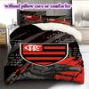 Flamengo Football Soccer Pattern Bedding,Quilt Set Quilt Cover Pillowcase Home Birthday Gift (1*duvet Cover+2*pillowcase,without Core)