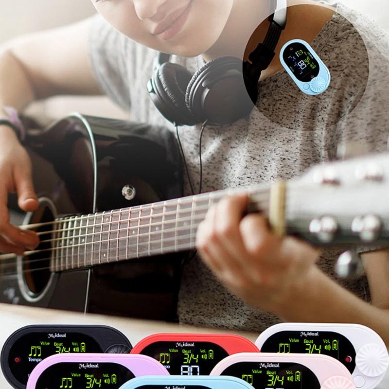Multifuntional Metronome Comfortable Metronome  Quiet Metronome with Back Clip for Runners and Musicians