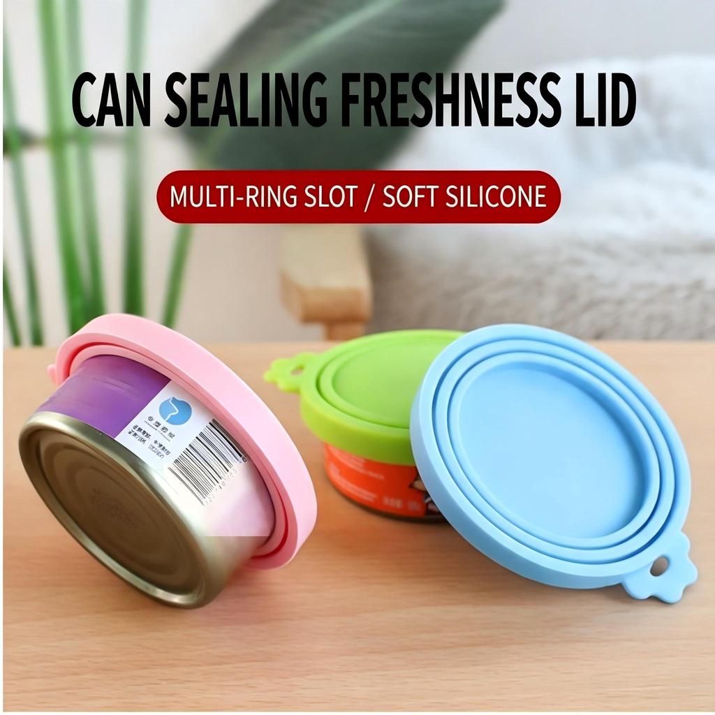 Pet Can Silicone Lid Jost 3-in-1 Dustproof Airtight