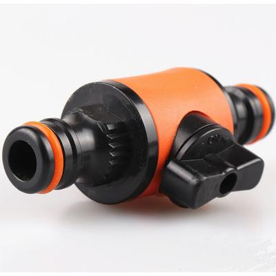 Quick-release Double-Way Water Pipe Joint with Switch In-line Shut-off Connector for Garden Hose Pipe Hose Clamp Repair