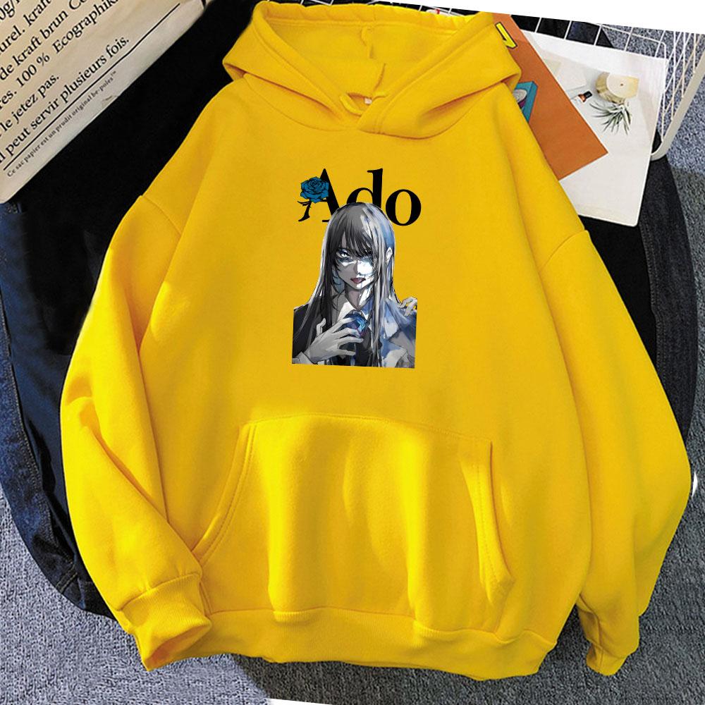 Japan Singer Ado Graphic Hoodies Sudaderas Para Mujer Streetwear Unisex Winter Women/Men Sweatshirts Hooded Print Hoodie