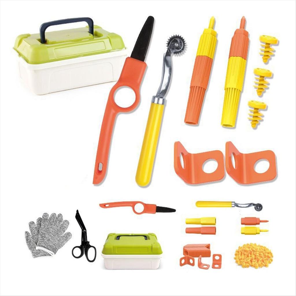 A78U Cardboard Tools for Kids with Cutter &Tool Box, 150 PCS Cardboard Construction Kit for Family & Team Activities