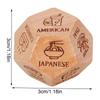Board Game Wooden Dice Food Dice Food Dice Game Creative Couple Anniversary Prediction Decision Making What To Eat Funny Gifts