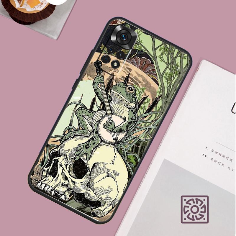 Vintage Retro Frog Mushrooms Case For Xiaomi Redmi Note 14 Pro 13 12 11 10 15 Pro Plus Redmi 15C 15 14C 13C 10C 12C Cover