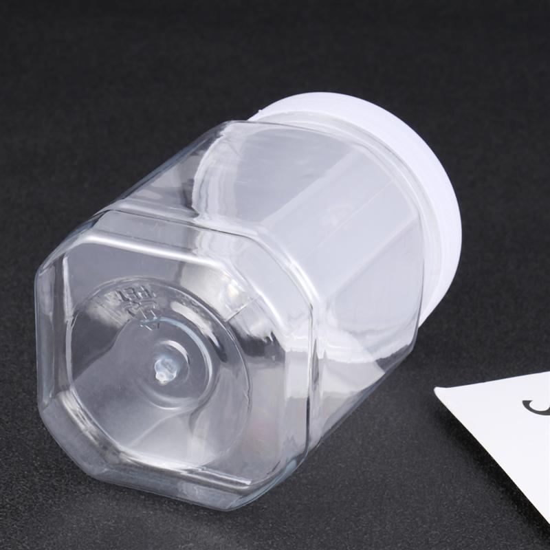 8 Stück Aufbewahrungsgläser aus Kunststoff mit geripptem Einsatz Schraubdeckel Behälter für Müsli Trockenfutter Luftdicht Auslaufsicher Aufbewahrungsflasche (360ml)