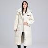 Cotton-padded Jacket Men and Women Winter New Cotton-padded Jacket Extended Loose Couple Thickened Hooded Cotton-padded Jacket.