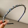 3pcs random color beaded thin headbands, elegant and shiny style, sparkling headbands, suitable for daily wear