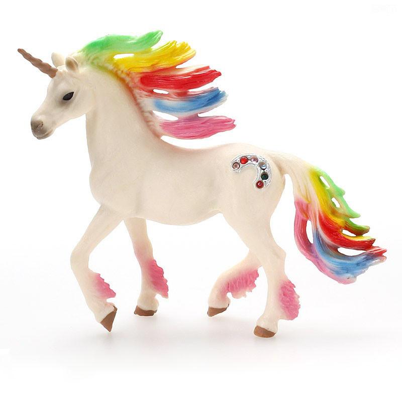 Kolorowa Zabawka Jednorożec Symulacja Mini Model Zwierzęcia Jednorożce Latający Koń Figurka Model Dzikie Figurki Zabawki Edukacyjne dla Dzieci Figurka