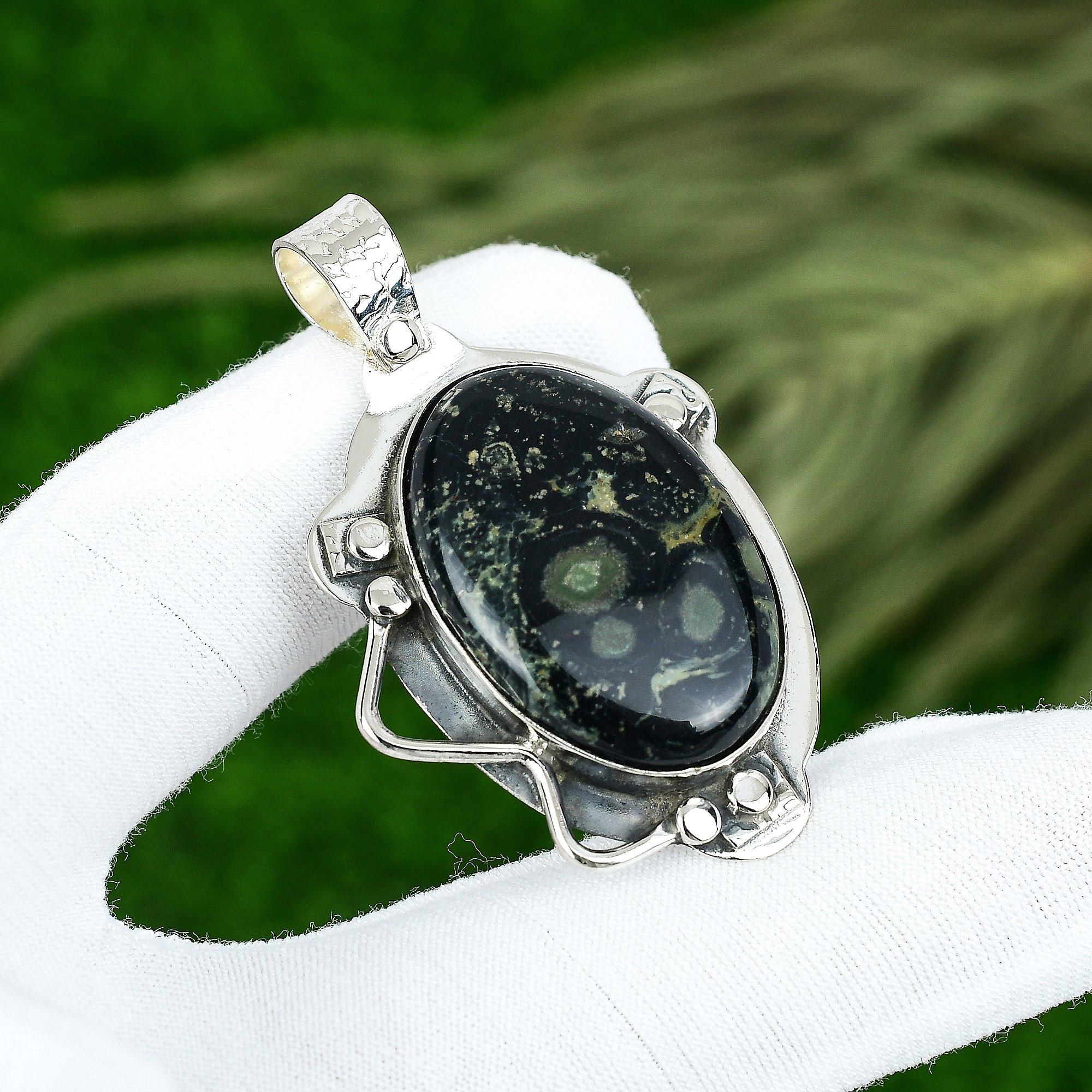 

Friendship Day Sale 925 Sterling Silver Natural Kambaba Jasper Pendant Jewelry