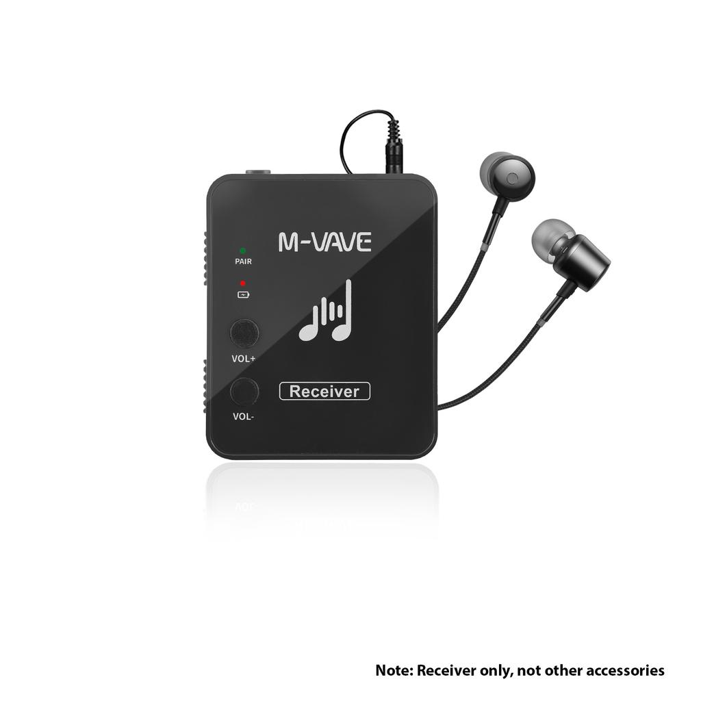 M-VAVE WP-10 2.4GHz Wireless Earphone Monitor Transmission System Rechargeable Transmitter & Receiver