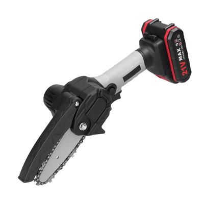 21V 4inch Portable Electric Pruning Saws Small Wood Splitting Chainsaw Brush Motor One-handed