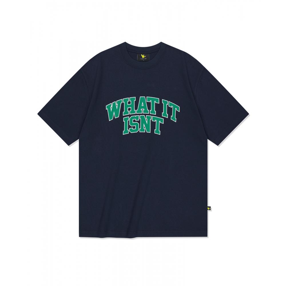 

WHATITISNT Футболка с коротким рукавом и логотипом Big Arch Темно-синяя