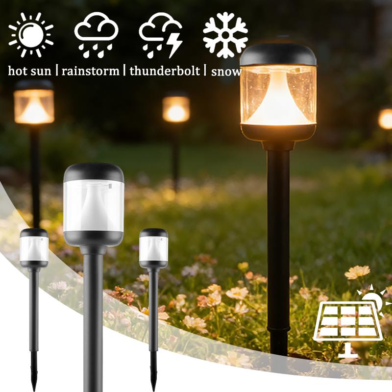 Outdoor Solar Lawn Lamp Garden Waterproof Courtyard Landscape Lights Floor Mounted Decorative Lights for Courtyards Decorative