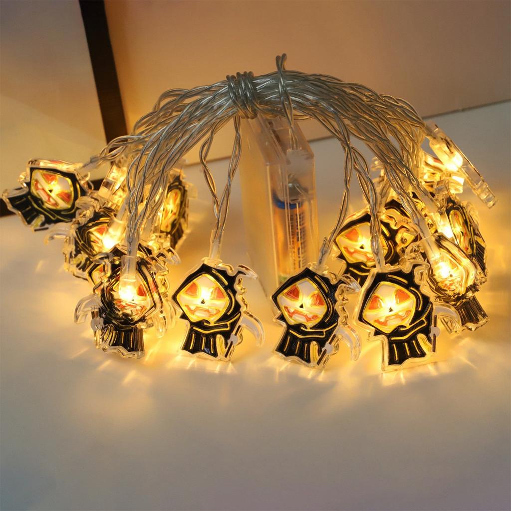 Halloween LED Light String, Festive Atmosphere Decorative Light Pendant, Festival Party Small Colorful Lights.