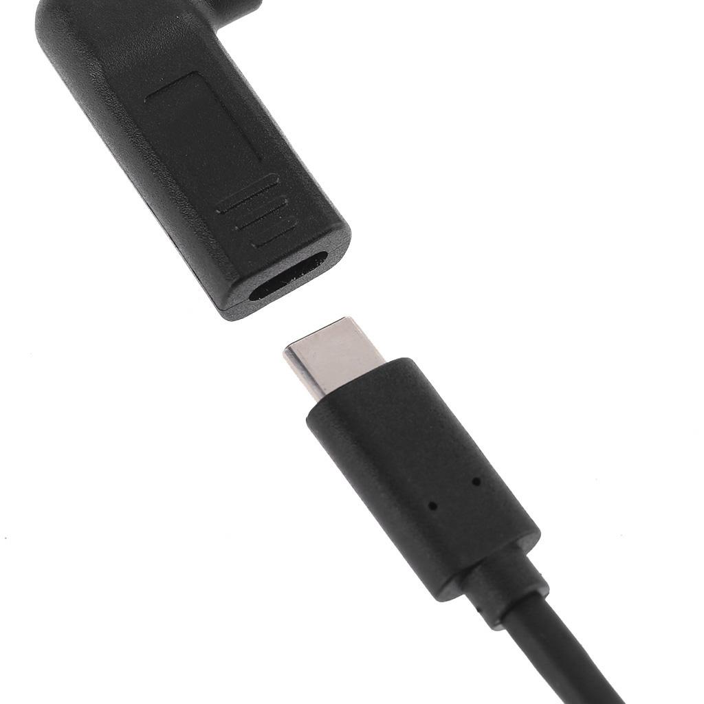 90 Degree Type C USB Male to for DC 7.4x5.0mm Female Connector Barrel Jack Power Adapter Connector for Dell Charging Dev