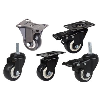 Caster Wheel [Set of 4] for Furniture [1.5" 2" ],  Swivel Caster for W/ Screw[360 Degree Rotated] [Quite and Smooth]