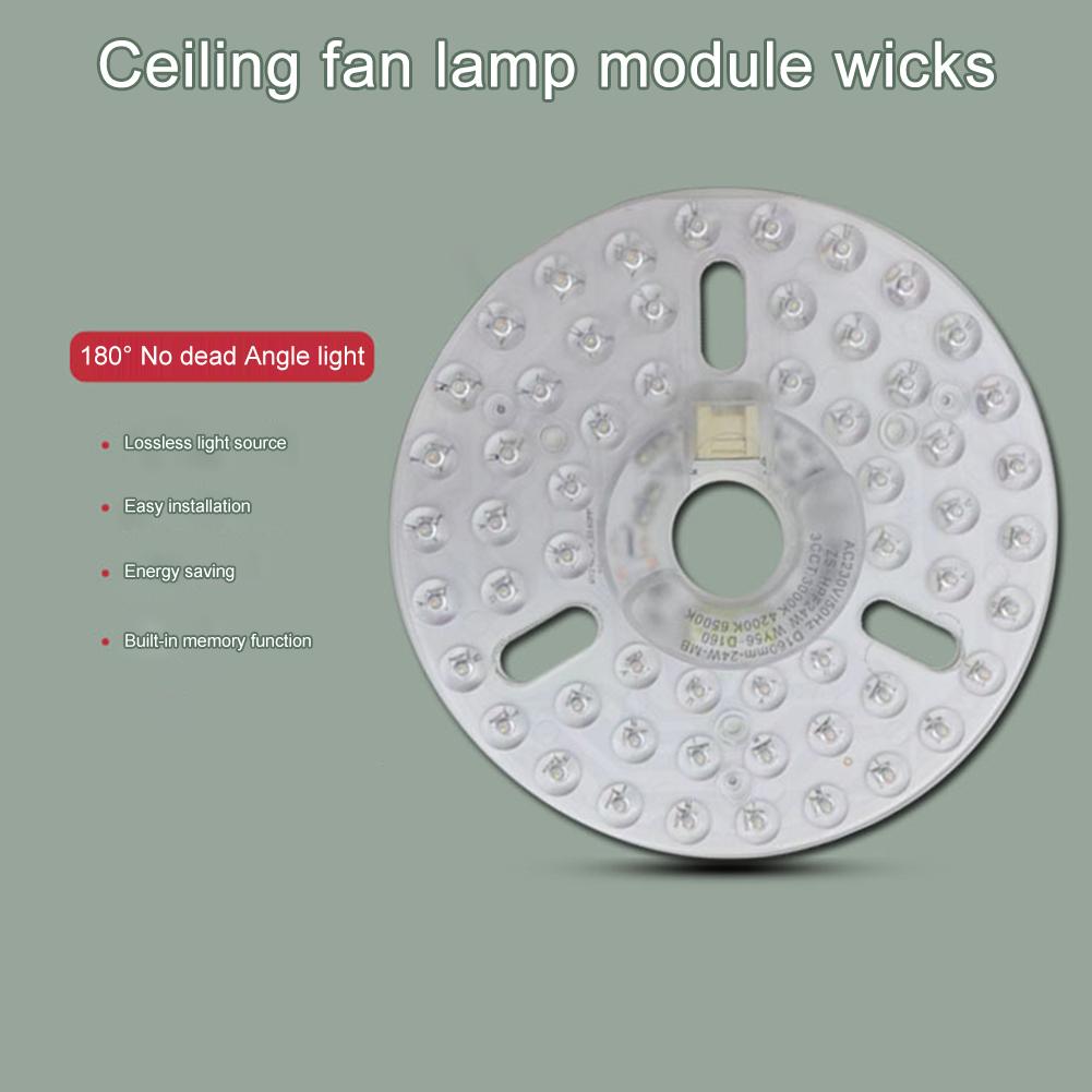 3.9/4.9/6.2 Inch Dimmable Ceiling Fan Light Replacement Panel 110/120V Pendant Light Round Panel Flush Mount Ceiling Light Panel