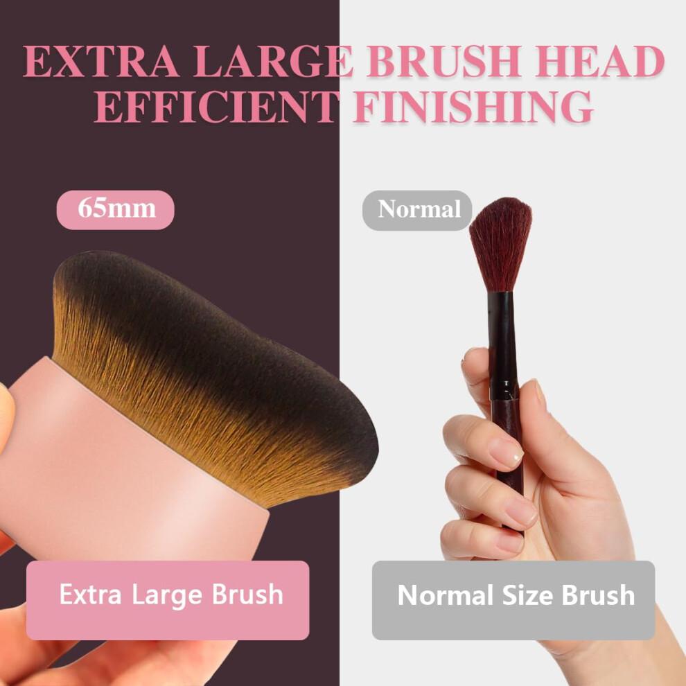 Self Tanner Brush 75mm Oversized Kabuki with Density Soft Bristles for Wet or Dry Tanning