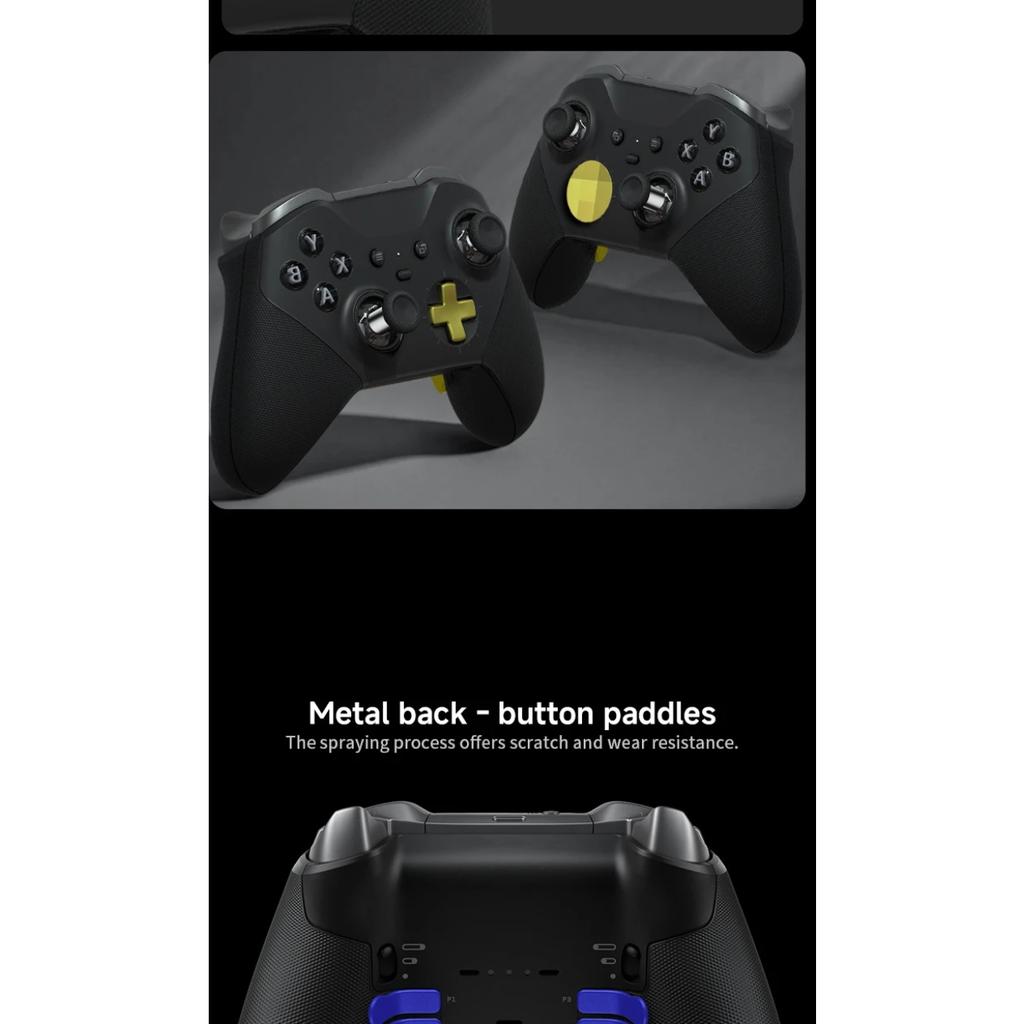 For Xbox One Elite Series 2 Controller Accessories Kit Metal D-Pad Trigger Paddles Repair Set Gamepad Thumb Stick Grips