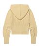 AMES-WORLDWIDE Crop Cable Hoodie Knit Cream