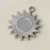 5pcs/Lot Silver Color Le Soleil Pendentif Stainless Steel Charm Pendants For Jewelry Making Supplies Metal Sun Charms Decoration
