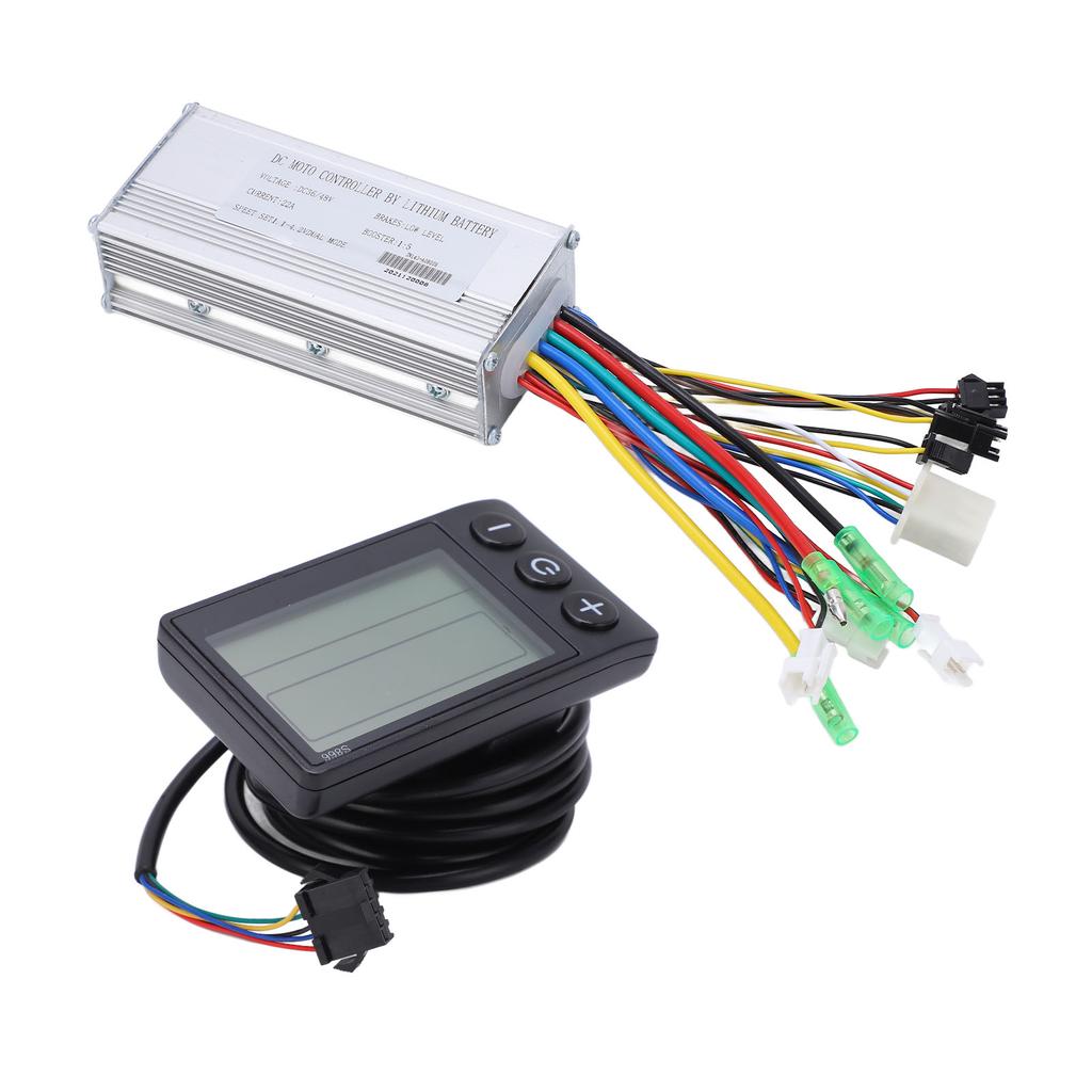 Electric Bike Motor Controller 22A Common Controller 36V 48V with LCD S866 Panel Thumb Throttle for