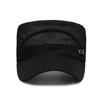 Breathable Mesh Sunscreen Flat Top Hat for Middle-Aged and Elderly Men - Casual Outdoor Cap.