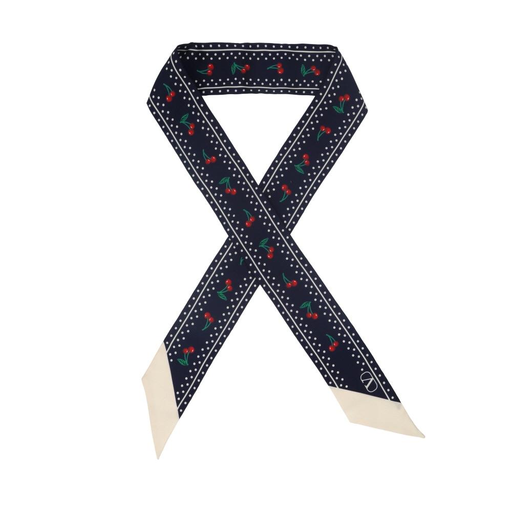 

Valentino Skinny Twill Silk Scarf E6017 Exb Ceu 7W2E6017 EXB CEU