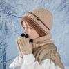 3Pcs/Set Cute Children Hat Knitted Winter Warm Scarf Gift Baby Beanie Cap  Baby Children Kids