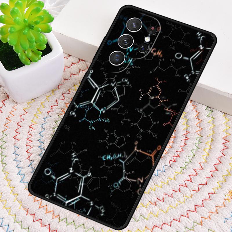 Atom Science Chemistry Phone Case for Samsung Galaxy note 10 pro S26 Ultra S23 S24 FE S25 S21 S22 PLUS shockproof Cove