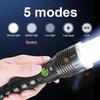 3800LM Hochleistungs-LED-Taschenlampen Taschenlampe Outdoor Ultrahelle Fackel LED-Laterne Langlebige und ultrahelle Beleuchtungstaschenlampe
