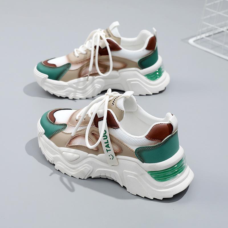 

(Processing and customization) K812 dad shoes women s shoes summer mesh shoes breathable mesh thick sole casual sports ins tide 35