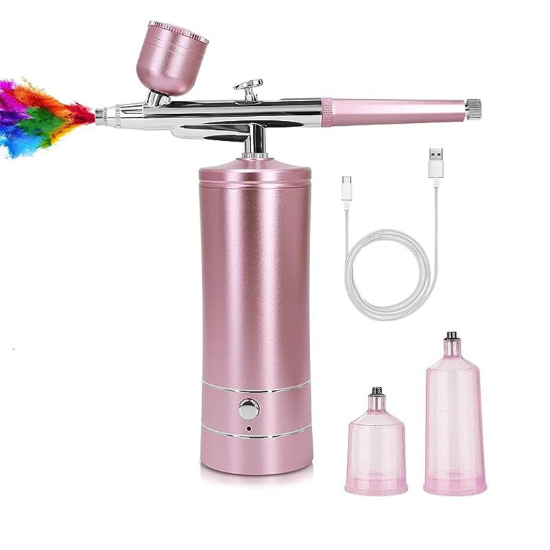 Electric Airbrush Air Compressor Kit for Beauty, Nail Art, and Painting Oxygen Injection