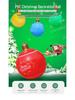 Outdoor PVC Inflatable Christmas Ball with Hanging Lantern for Courtyard Decoration