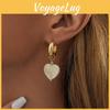 Elegante Herz-Anhänger-Ohrringe für Damen Modischer Vintage Geometrischer Stil