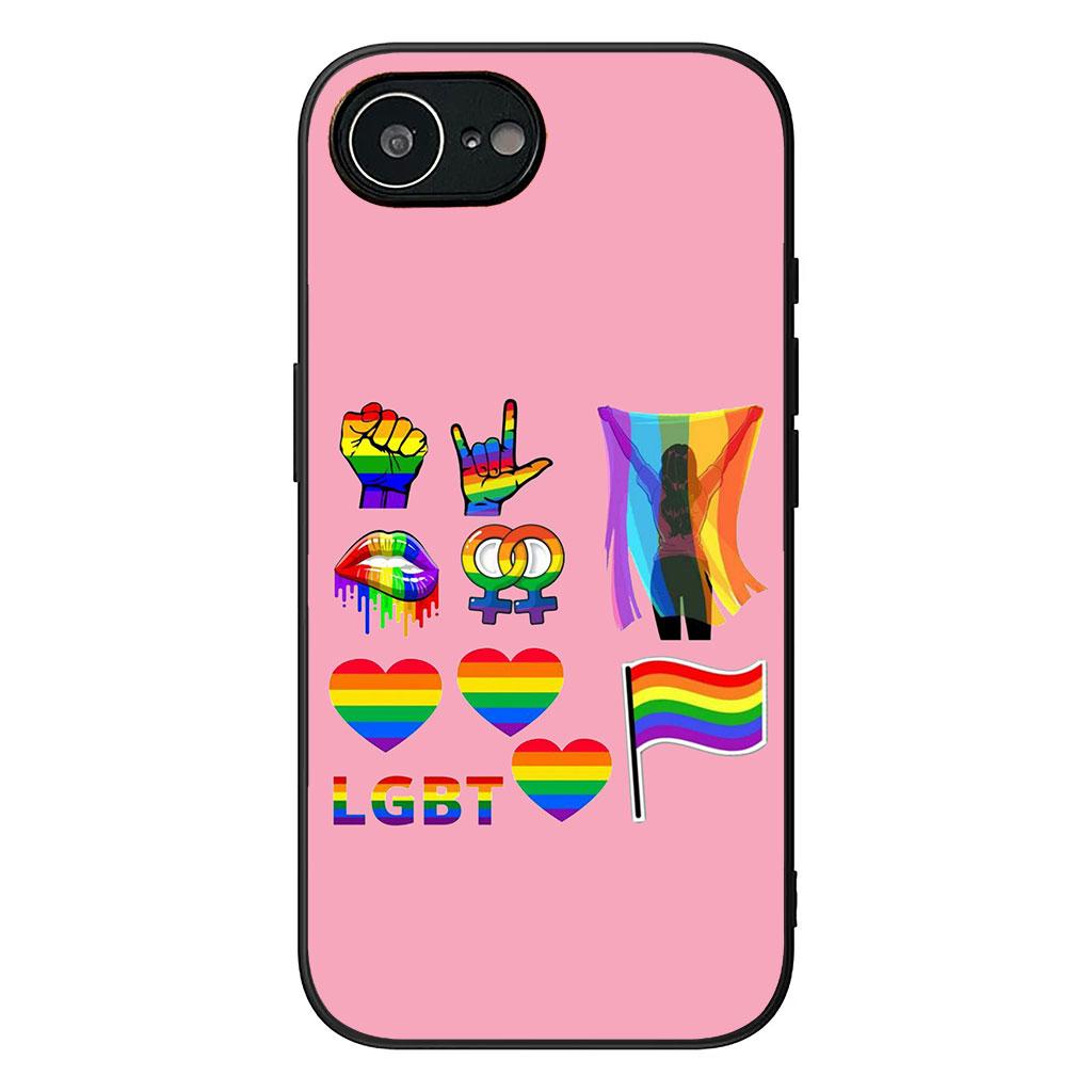 for Motorola Moto G54 G05 G24 G45 G55 G75 G85 G15 G57 G86 Power Edge 50 30 Ultra Fusion neo Pro Case love is love Rainbow LGBT