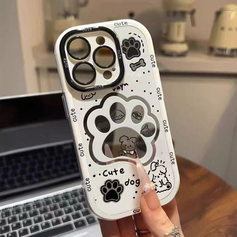 Cartoon Dog Paw Prints Suitable for Apple 16pro Mobile Phone Case New Iphone15promax Cartoon 13 Personality 14