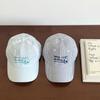 1pc Striped Embroidered Baseball Cap for Women,outdoor Leisure Korean Style Fresh and Cute Sunshade Cap,suitable for Daily Wear