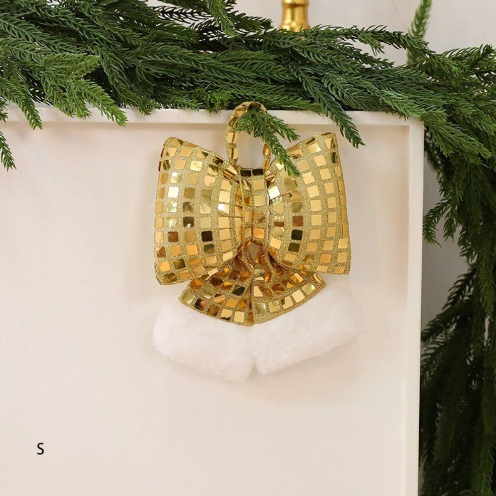 Creative Design Christmas Sequin Bow Bow Pendant Christmas Tree Ornament  Christmas Tree Decor