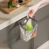 Plastic Suction Cup Garbage Bag Holder Wall Mounted Foldable Garbage Shelf  Cabinet Door