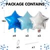 Star Theme Five-Pointed Star Aluminum Film Balloon Set Birthday Party Interior Decoration Festival Event Arrangement