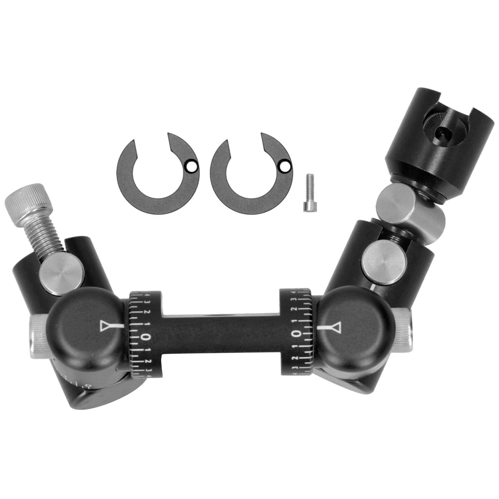 

Double Side V Bar Archery Rod Stabilizer Adjustable Quick Disconnect Mount Shooting Tool Black чорний