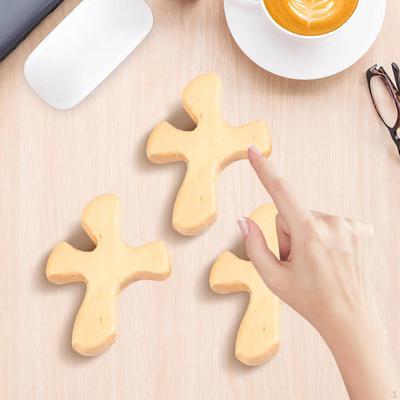5 Stück Holz Gebetskreuz Handheld Ornament Klammernde Handfläche Nachbar Klein Religiös