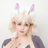 Realistic Cats Ear Hairband With Plush Hairband Gradients Color Design For Women Girls Cosplays Event Themed Parties