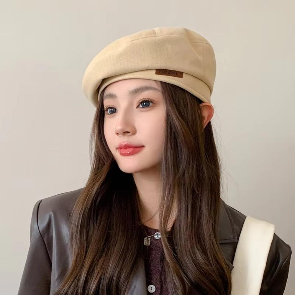Retro Painter Hat Solid Color Woolen Hats England Female Winter Cap
