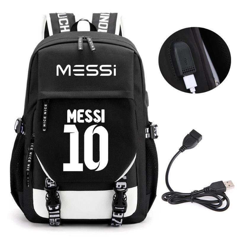 Large Capacity Schoolbag with Shoulder Strap; Student Three-piece Pencil Case Set