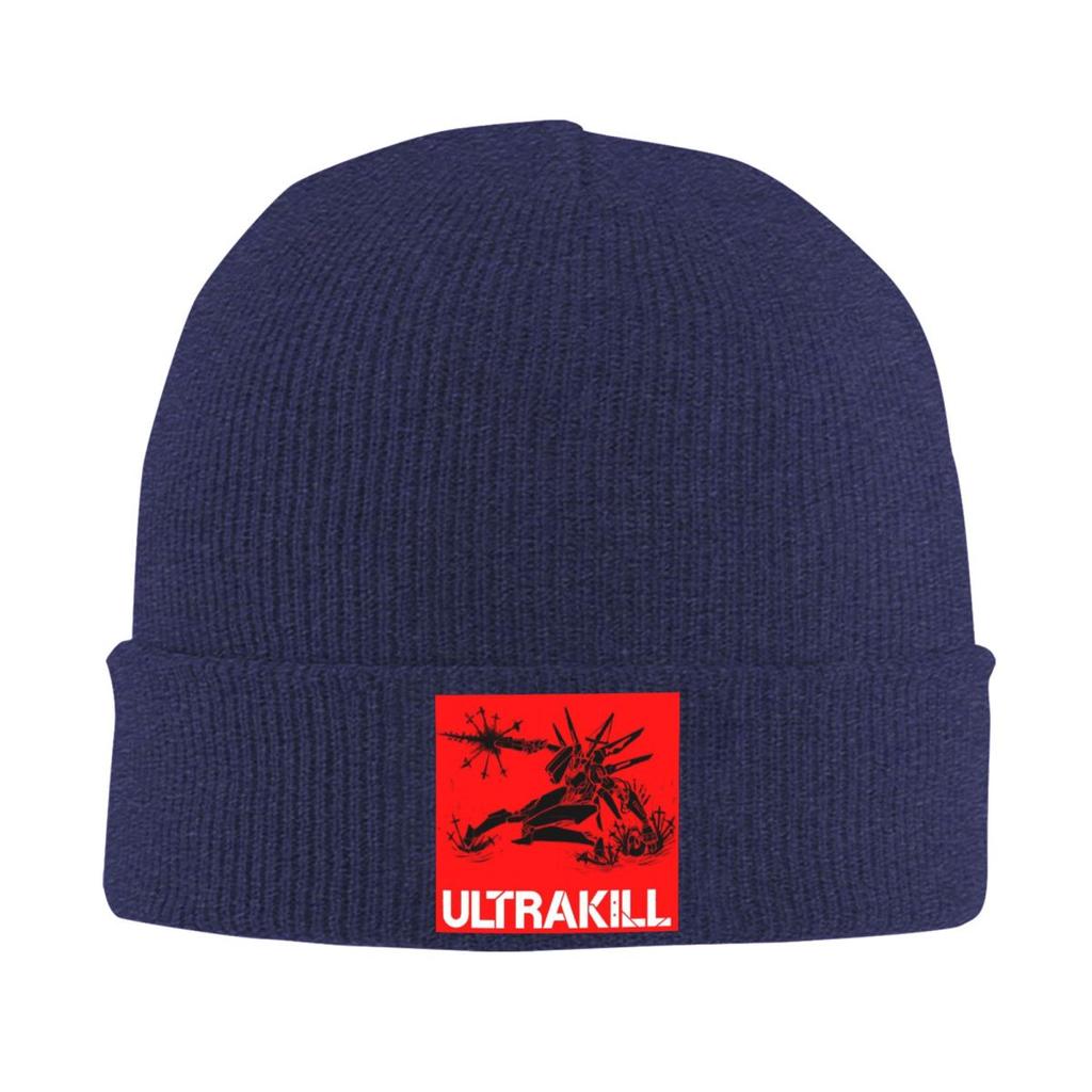 Accessoires de jeu vidéo Ultrakill Bonnet chaud en tricot Bonnet d'hiver Bonnets Skullies Bonnets Hip Hop pour unisexe